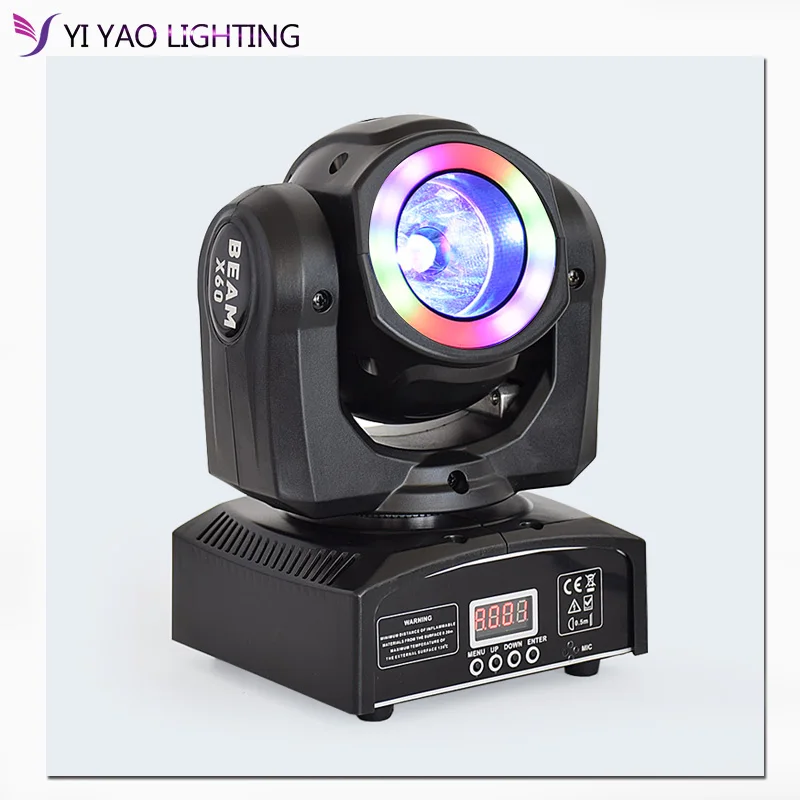 

DJ lighting led mini 60w beam moving head stage led light of high brightness for disco party nightclub equipment