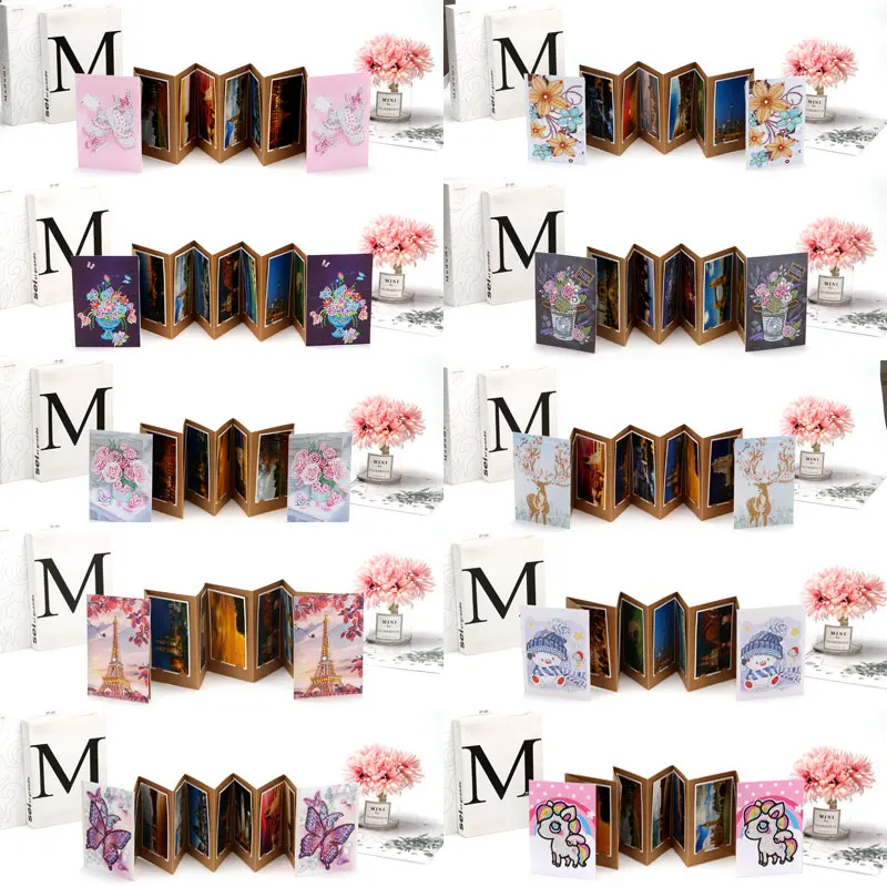 

DIY Special Shaped Diamond Painting Photo album Diamond Embroidery Mosaic Christmas Cards Postcards Birthday Xmas Gift