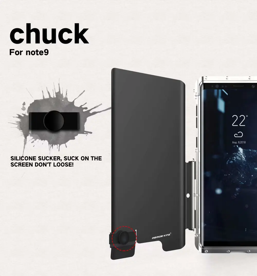 R-JUST защитный чехол для телефона King для samsung Galaxy Note 9 Железный человек стальной металлический противоударный чехол для Galaxy S8 S9