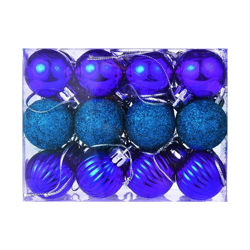 24Pcs 30mm Christmas Xmas Tree Ball Bauble Hanging Home Party Ornament Decor christmas tree decorations palline natale#4O25