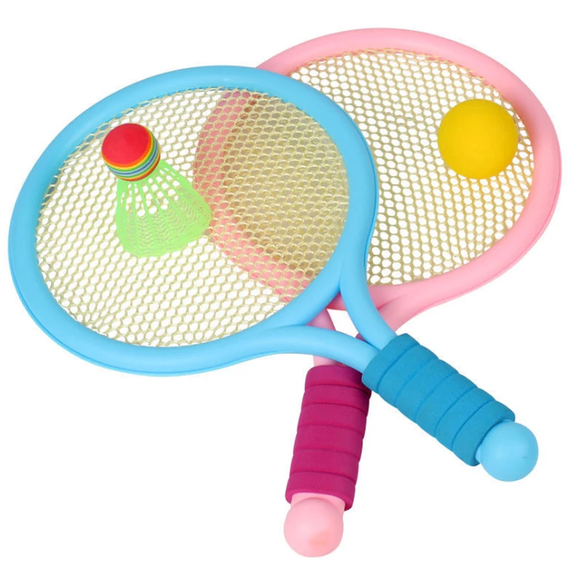 Children's Badminton Tennis Racket Beginner Training Outdoor Beach Tennis Kindergarten Baby Parent Child Interactive Toys tennis racket