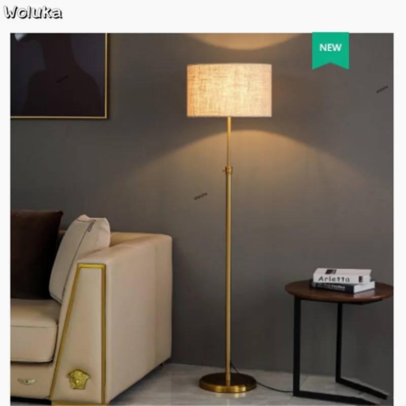 Lámpara de pie sala de estar, lámpara de escritorio vertical de tela, postmoderna, contraída, CD50, de pie| - AliExpress