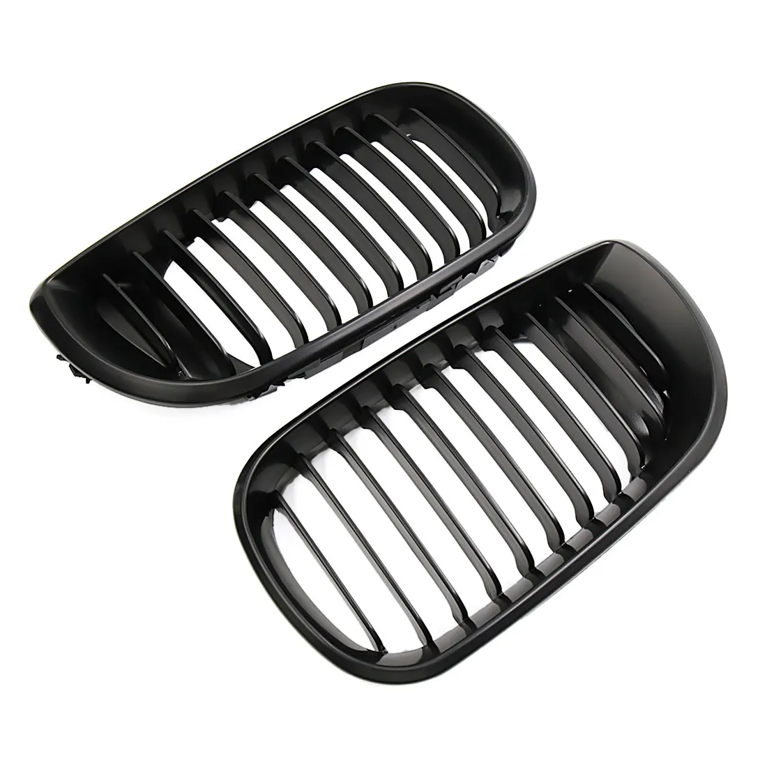 X AUTOHAUX Matte Black Front Hood Kidney Grille Grill For BMW E46 318i 320i 323i 325i 328i 2002 TO 2005 Racing Grille Trim COVER