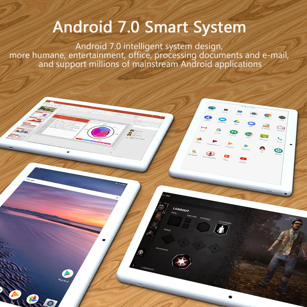 10.1 Inch Android Tablet 4G+64G Tablet Pc 8 Core 4G Phone Call Dual Camera Wifi GPS Bluetooth With