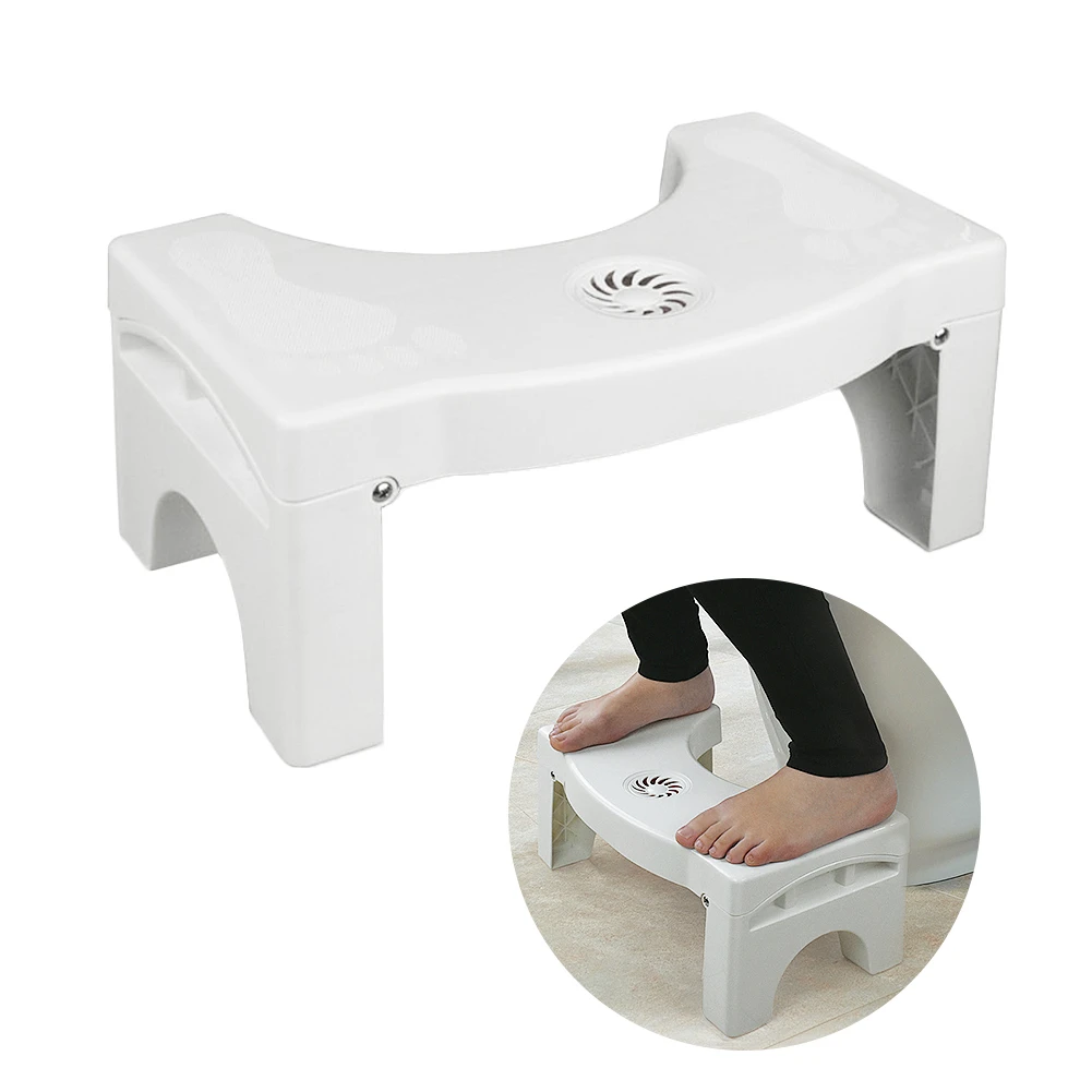 

Multi-Function Folding Squatty Potty Toilet Anti Constipation Step Stool Plastic Bathroom Chair Non Slip Footstool Toilet Stool