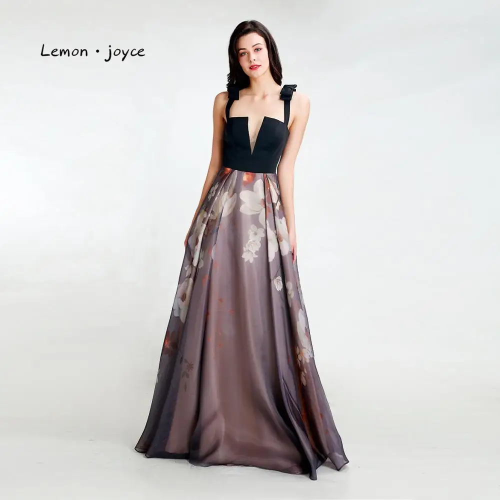 Lemon joyce черные вечерние платья Новое поступление сексуальные иллюзионные вечерние платья с открытой спиной для выпускного вечера размера плюс