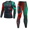 Men's Thermal Underwear For Men Male Thermo Kickboxing Clothes Suits MMA BJJ Tights Set Winter Quick Dry Long Johns Tracksuit 05 6
