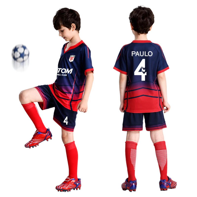 Футболка для футбола для мальчиков, Survetement Enfant, Детская Футбольная форма для тренировок, дышащая Спортивная одежда на заказ, Джерси для футбола