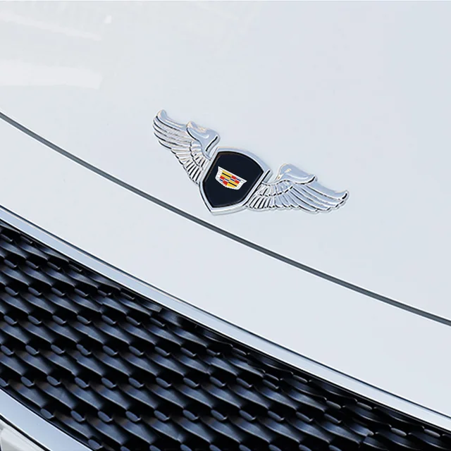 Auto Engine Bonnet Trim Emblem For Cadillac Seville XT4 CT4 SLR STS EXT CTS Escalade CT5 Coupe Car Front Badge Decal Accessories 5