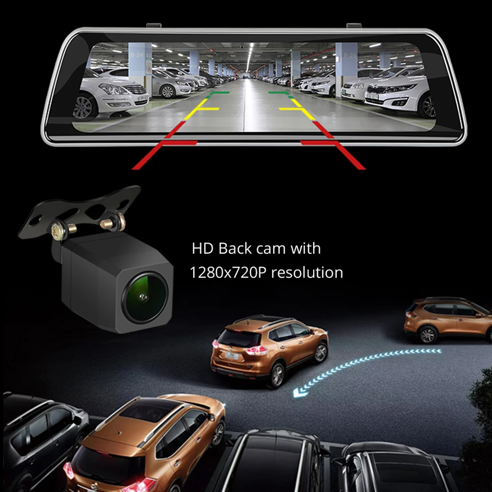 9,35 Дюймов Камера заднего вида видео камера gps трек FHD 1080P Dashcam с задней камерой рекордер Dash Cam для Phisung S2 потоковая