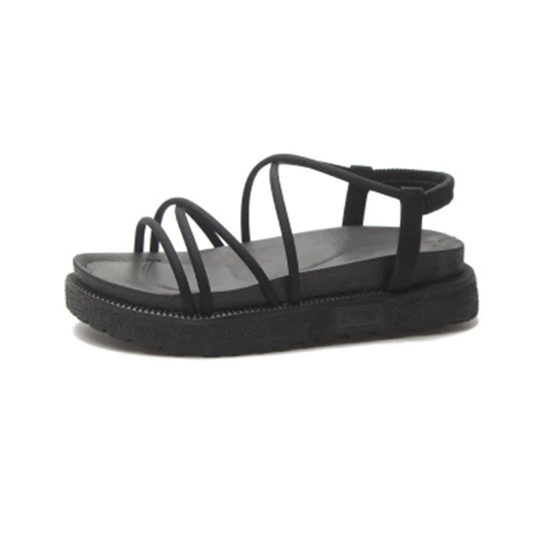 

Sandals Female Students Korean Version Simple And Versatile 2020 New Heightening FAIRY PINK Soft Bottom Thick Bottom Muffin Shoe