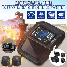 Battery Tire-Pressure-Monitoring-System External-Sensor Motorbike Pressure-Solar-Power