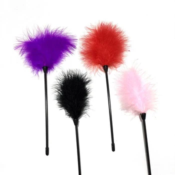 Samox Feather Tickled Whip Bondage Erotic Punish Fetish Riding Crop Pony Leather Spanking Paddle Play BDSM Sex Toys Adult Game 5