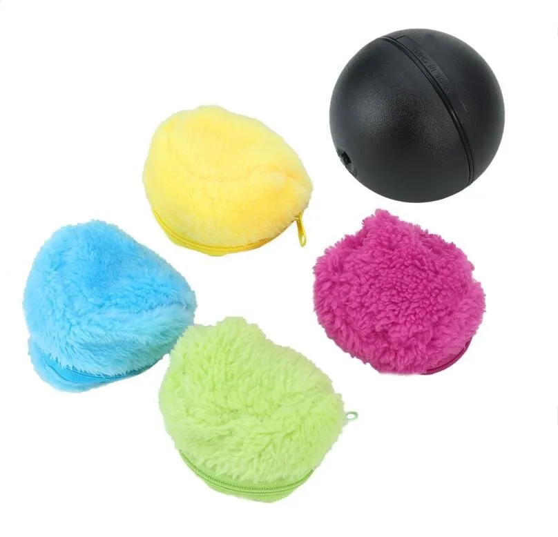 

1 Set Automatic Rolling Vacuum Floor Sweeping Robot Cleaner Microfiber Ball Cleaning With 4Pcs Colorful Cleaning Covers Set HOT