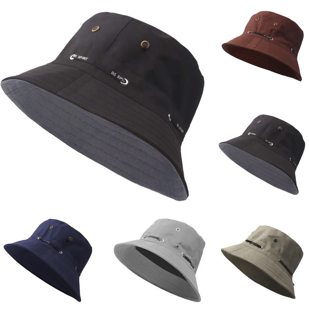 Adult Men And Women Cap Fashion Outdoor Sun Hat Travel Casual Pot Bucket Summer Fishing Hats | Спорт и развлечения
