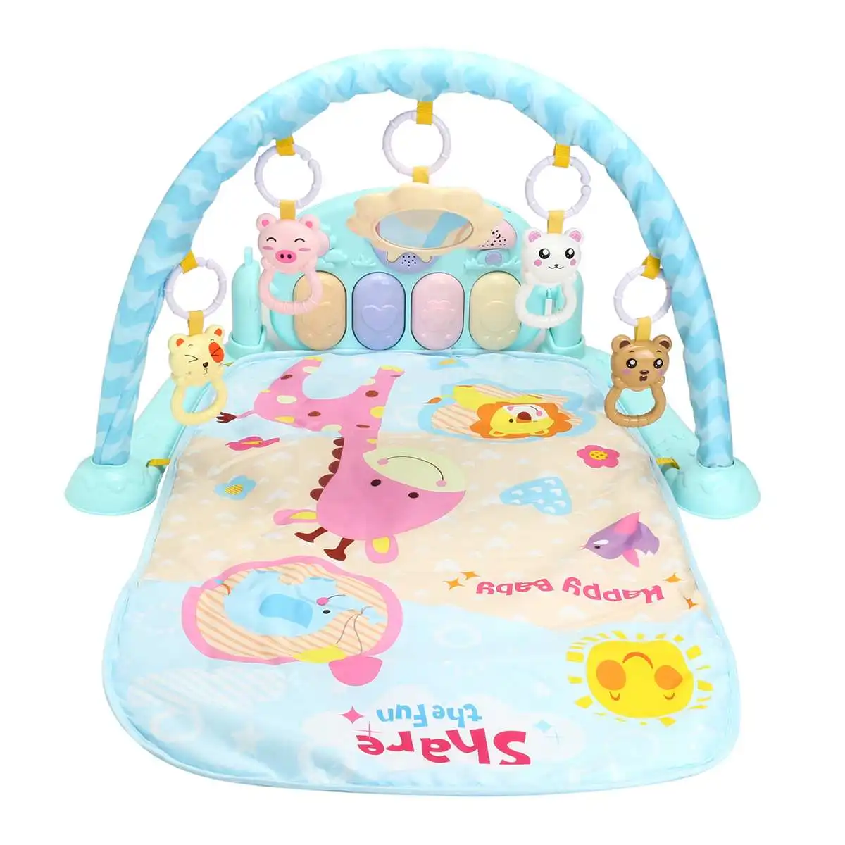 

Baby Playmat Mats Kids Rug Educational Puzzle Carpet Piano Keyboard Cute Animal Playmat Baby Gym Crawling Activity Mat Toys