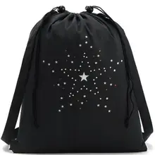 Women Nylon Drawstring Bags Ladies Sports Shoe Dance Backpacks Female Girl Schoolbag Student Travel Clothes Storage Backpack