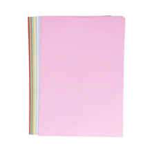 Papier Origami coloré pour bricolage, 100 pièces, autocollants A4 pliants, artisanat de maternelle pour enfants (10 couleurs mélangées)