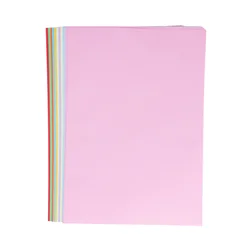 100PC Colored Paper Origami DIY Folding A4 Paper Decals Kindergarten Hand Craft for Kids Children (Mixed 10 Color)