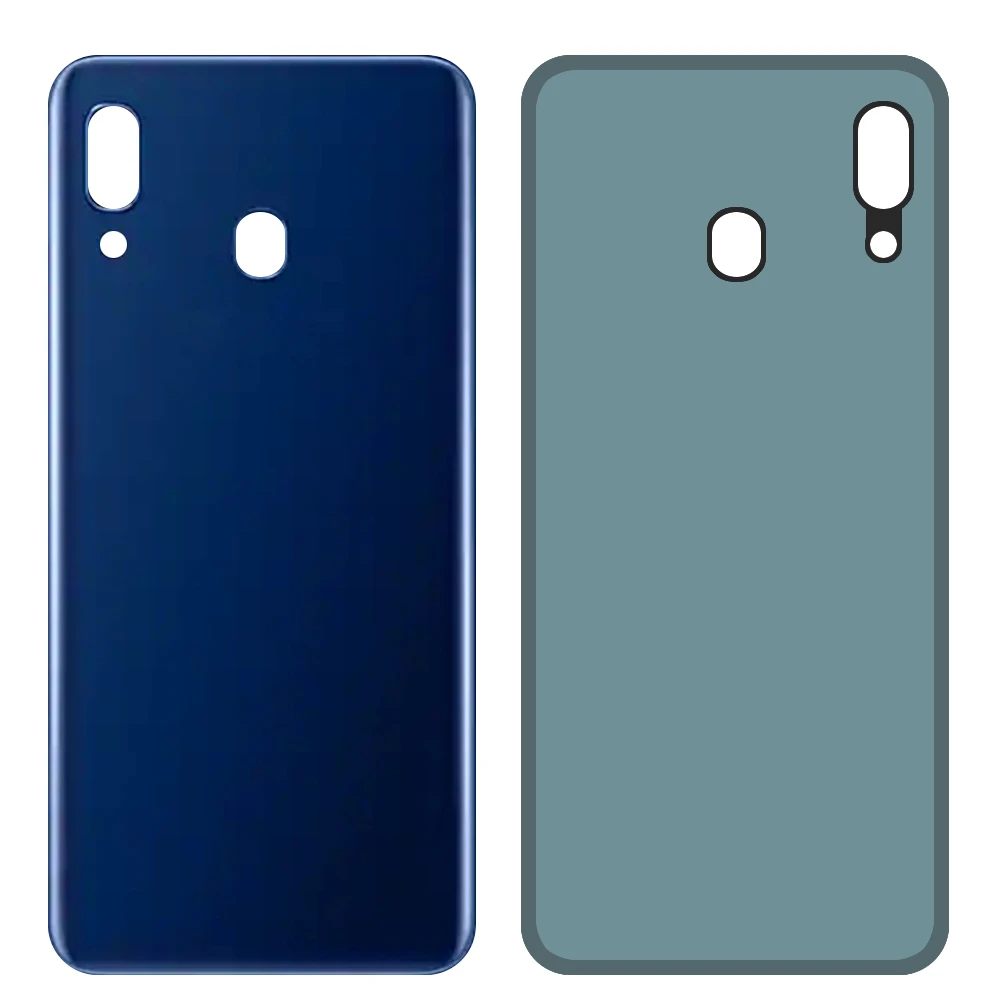 Задняя крышка батарейного отсека для samsung Galaxy A20 A205 A205F задняя крышка батарейного отсека запасная панель