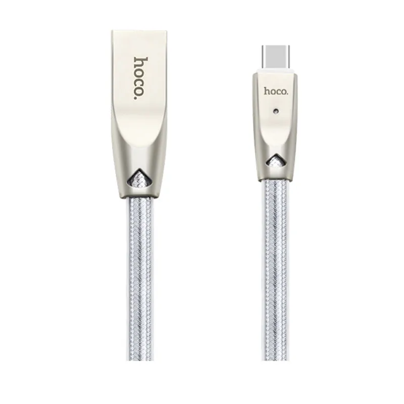 HOCO U9 33 шт./лот 1,2 м прочный цинковый сплав USB кабель для типа C кабель Micro кабель для samsung USB C кабель