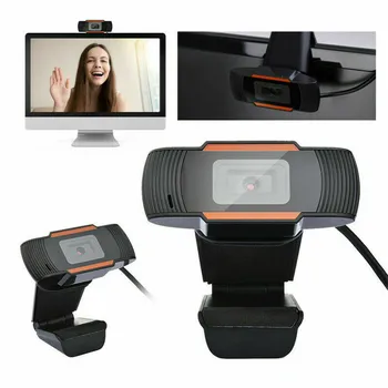 

USB 2.0 HD 12.0M Pixels Webcam Online Meeting Video Chat Rotatable Computer Laptop Clip-on Camera