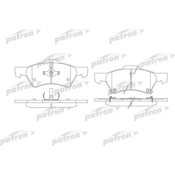 Колодки тормозные дисковые передн CHRYSLER: VOYAGER III 00-, DOD