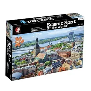 

500 Pieces Paper Jigsaw Puzzles Floor Puzzle Intellectual Game Learning Education Decompression Toys for Adults Kids - 88039