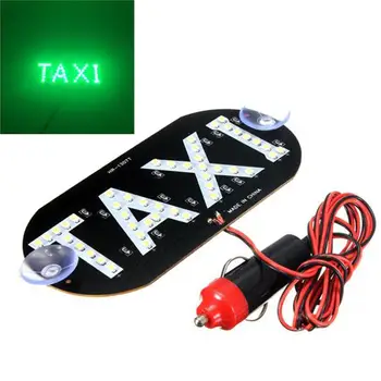 

Cigarette-Lighter LED Car Windscreen Cab-Indicator Taxi Lamp Suction Sign Light