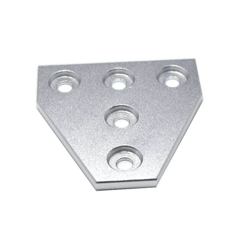 GIULY 5 hole t shape connector joining plate 2020 5 hole aluminum plate for aluminum profile