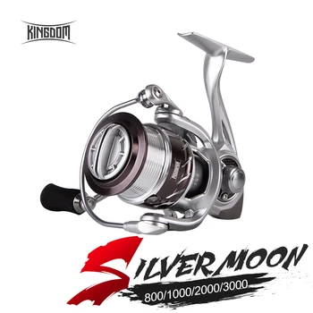 SUPER DISCOUNT ❤️ Kingdom SLIVER MOON Spinning Fishing Reels 10+1 Ball Bearings 5.2:1 Gear Ratio High Speed All Metal Spool Saltwater Fishing Reel - discount item 25% OFF Sports & Entertainment