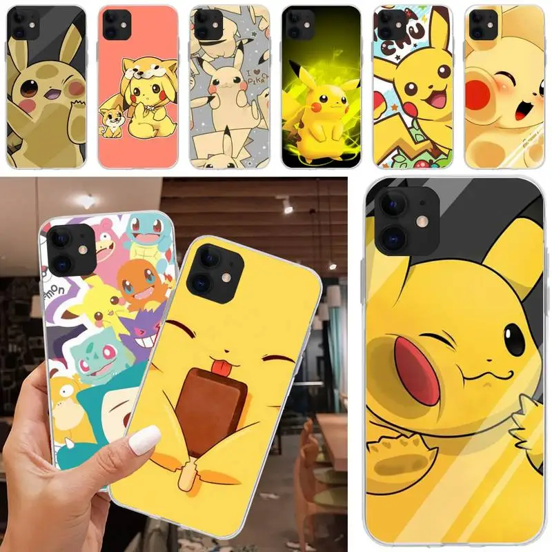 Чехол для телефона Pikachu Kawaii мягкий силиконовый чехол из ТПУ iPhone 5C 5 5S SE 7 8 plus X XS XR MAX
