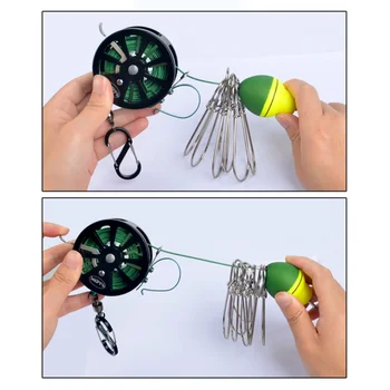 

Fishing Tackle Stringer Fishing Floats Reel Fishing Lock Buckle Stainless Steel Reel Lanyard Live Fish Lock Belt