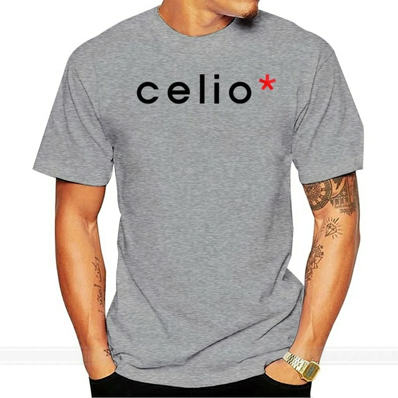 Celio Logo T-shirt Men's Size Reguler Tshirt O-neck Summer Personality Fashion Men T-shirts - T-shirts - AliExpress