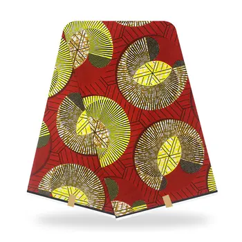 

African Wax Fabric 100% Polyester 2020 Nigeria Ankara High Quality african fabric wax print cotton Pattern Printed 6Yards