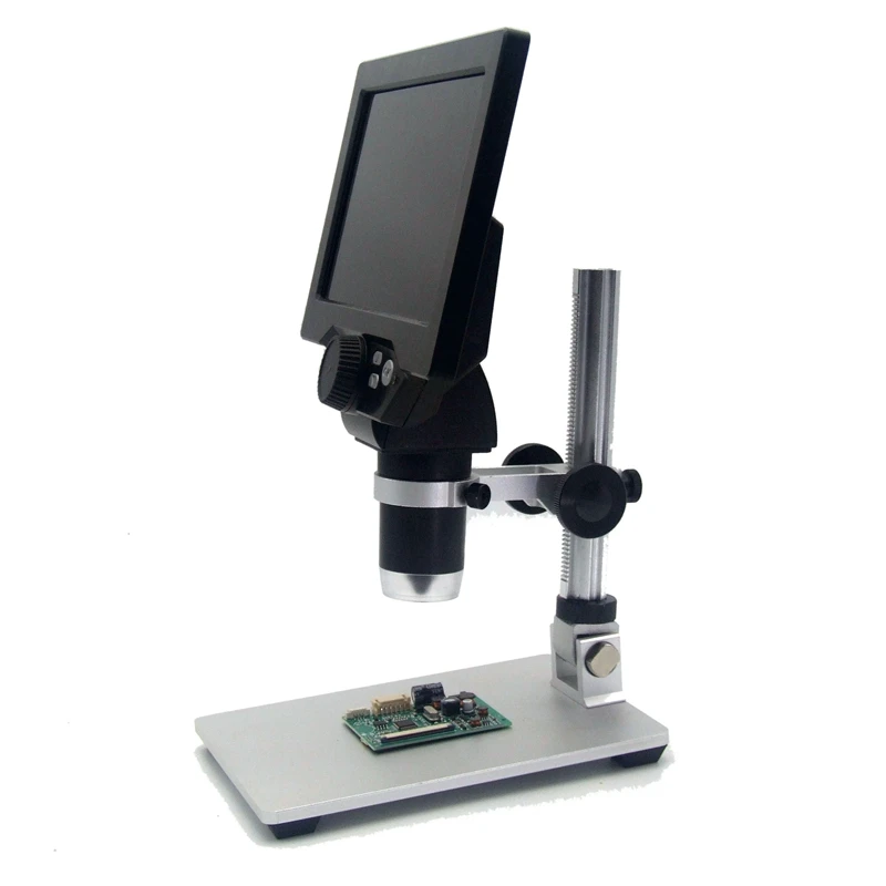 Цифровой микроскоп 1-1200X электронные видео микроскопы 12MP " HD lcd Pcb BGA SMT паяльник телефон Ремонт лупа сплав Стенд