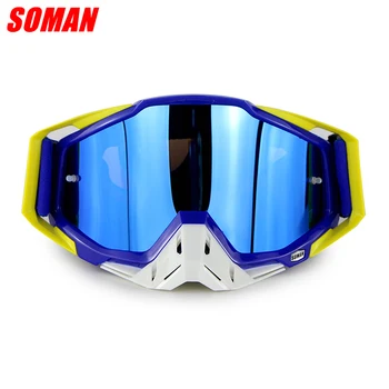 

Soman SM11 capacetes Helmet Lens Motorcycle Helmet Glasses casco capacete Moto Goggles Lens+3pcs Films+Extra Clear Lens