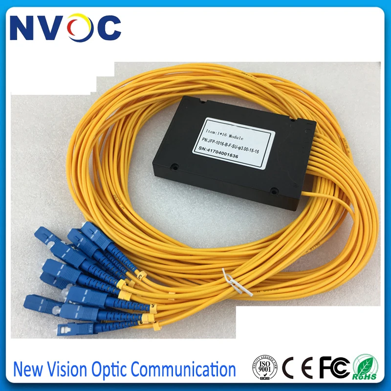 GPON 1*8 1*16 волоконно оптические ПЛК ABS сплиттеры/муфты с SC/LC/FC UPC 1X8 1X16 1M 2 0 ММ LC/SC/FC/ST APC