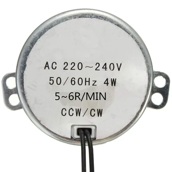 

Synchronous Motor for AC 220V-240V 5-6RPM 50 / 60Hz 4W CW / CCW Range Power tool accessories