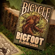 1 колода велосипед BigFoot игральные карты для покера Размер USPCC волшебные карты новые Запечатанные коллекционные карты магические трюки реквизит для микича