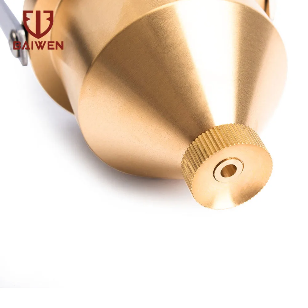 1pc Paint Viscosity Test Cup Viscometer Flow Cup Mixing Thinning Tool #2 & #4 Measuring Tool Golden Sliver
