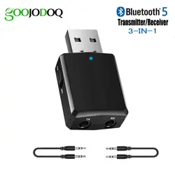 Bluetooth-адаптер USB Bluetooth 5,0 приемник передатчик 3 в 1 для ТВ наушники для ПК iphone домашний стерео автомобиль HIFI аудио