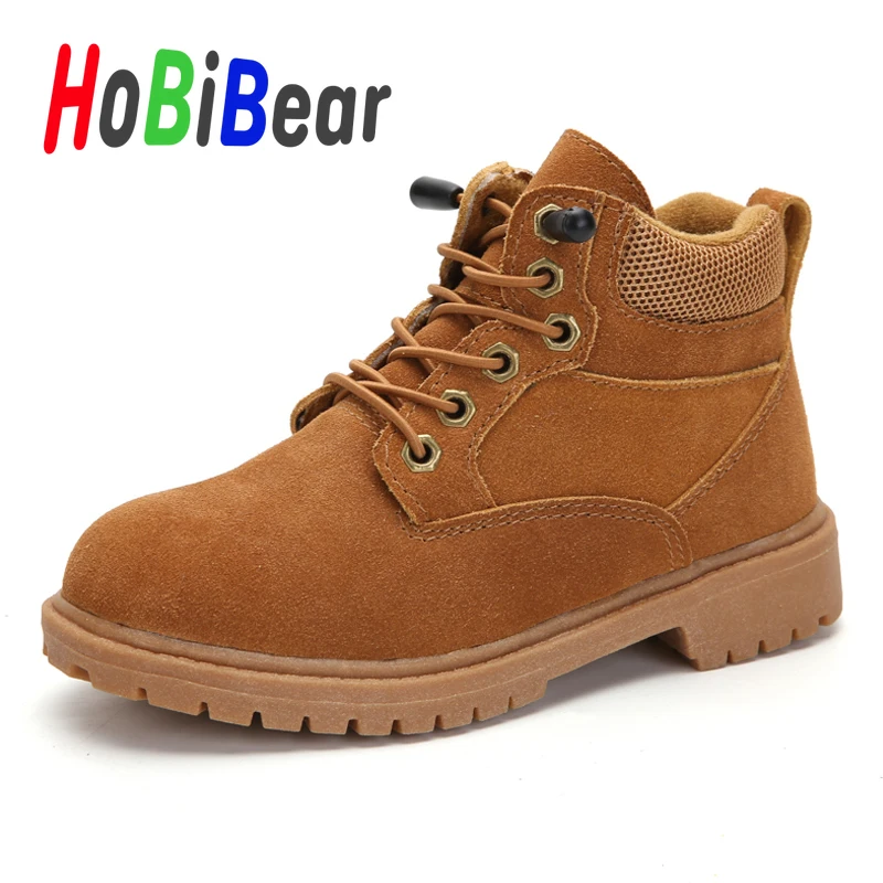 

Spring 2020 Kids Outdoor Boots for Boy Brown Fashion Big Boy Motorcycle Boots Rubber Young Boy Leather Boots Kid Casual Shoes