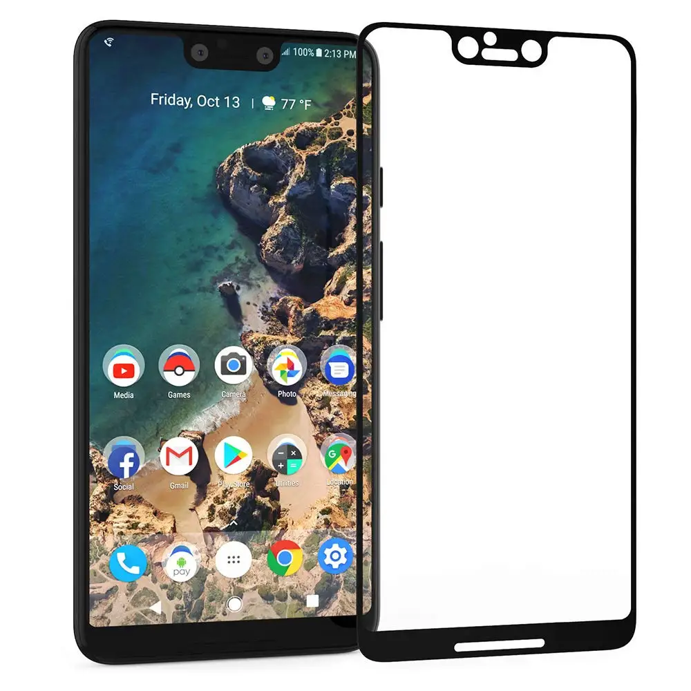 Tempered Glass For Google Pixel 3 3A XL Lite 9H Full Cover Screen Protector Protective Film 3XL 3AXL | Мобильные телефоны и