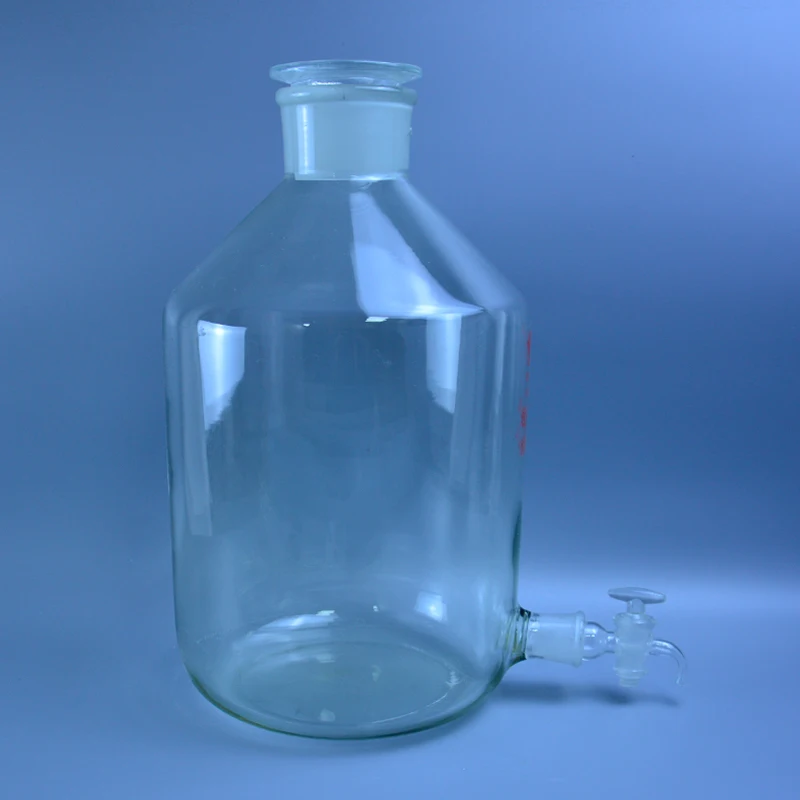 2500/5000ml Clear Aspirator Bottle Glass with Ground-In Glass Rotary Stopper 2500/5000ml Clear Aspirator Bottle Glass with Ground-In Glass Rotary Stopper