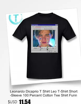 Футболка Leonardo Dicaprio, футболка Leonardo Dicaprio, хлопковая футболка с короткими рукавами, Мужская футболка 6xl, Классическая отличная футболка с принтом