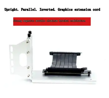 

Display card vertical vertical vertical vertical strong magnetic aluminum alloy steering bracket with graphics card extension ca