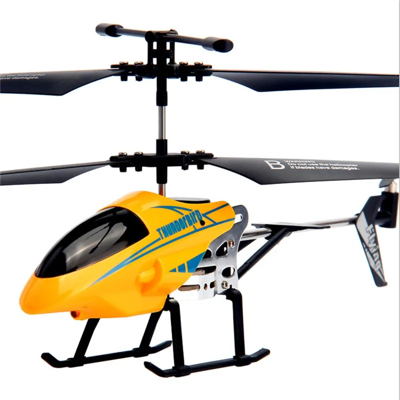 Радиоуправляемый вертолет 3,5 CH, Радиоуправляемый вертолет, светодиодный светильник, Квадрокоптер, Детский Рождественский подарок, небьющиеся летающие игрушки - Цвет: Yellow