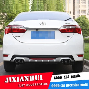 

For Corolla Body kit spoiler 2016-2018 For Toyota Corolla ABS Rear lip rear spoiler front Bumper Diffuser Bumpers Protector