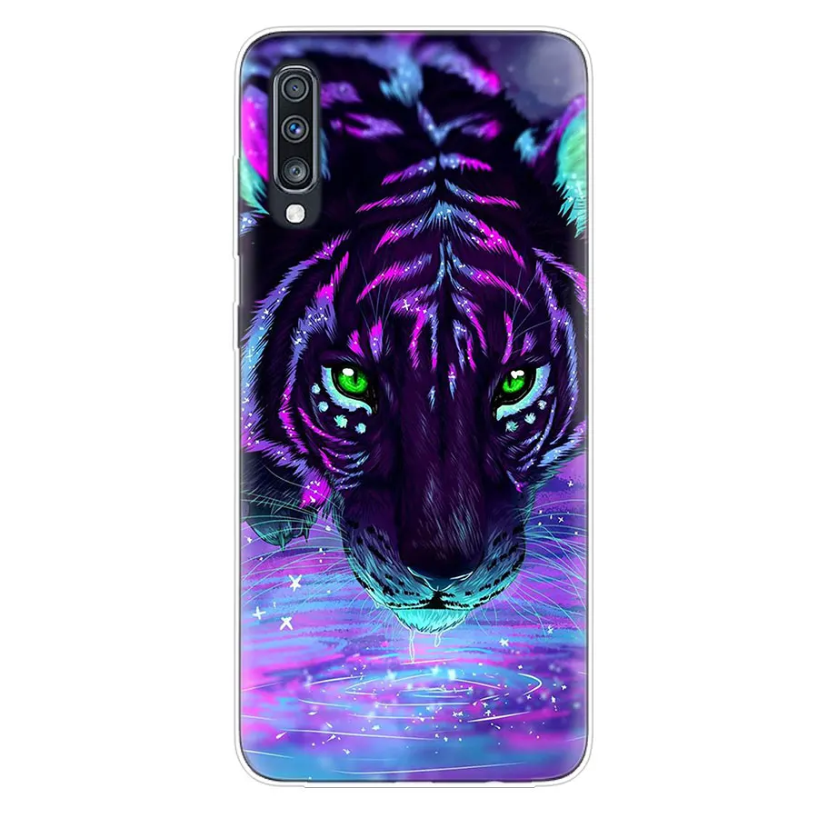 Cool Tiger Lion Owl Rubber Silicone Case For Samsung Galaxy A51 A71 A50 A70 A20 A30 A40 A10 A20E J4 J6 A6 A8 A7 A9 2018 Cover